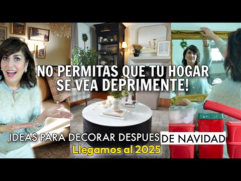 IDEAS para DECORAR después de NAVIDAD! QUE TU CASA no se vea DEPRIMENTE ni TRISTE ‼️Diseño ELEGANTE✨