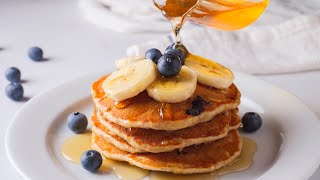 Banana Blueberry Pancakes (Easy, Healthy & Simple)