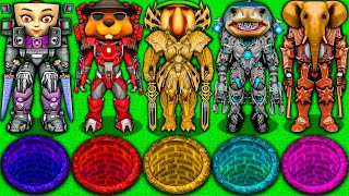 CHOOSE the RIGHT SECRET PORTAL of UPGRADED BRAINROT TITAN vs SKIBIDI TOILET in MINECRAFT animation