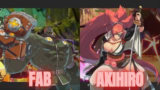 Guilty Gear Strive FAB Potemkin VS Akihiro Baiken High Level Gameplay