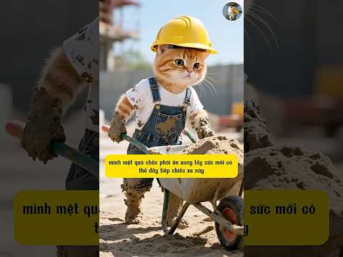 Những đứa trẻ phải trưởng thành quá sớm… Tiểu Hoàng mạnh mẽ quá #ai #shorts #cat #cute #cutebaby