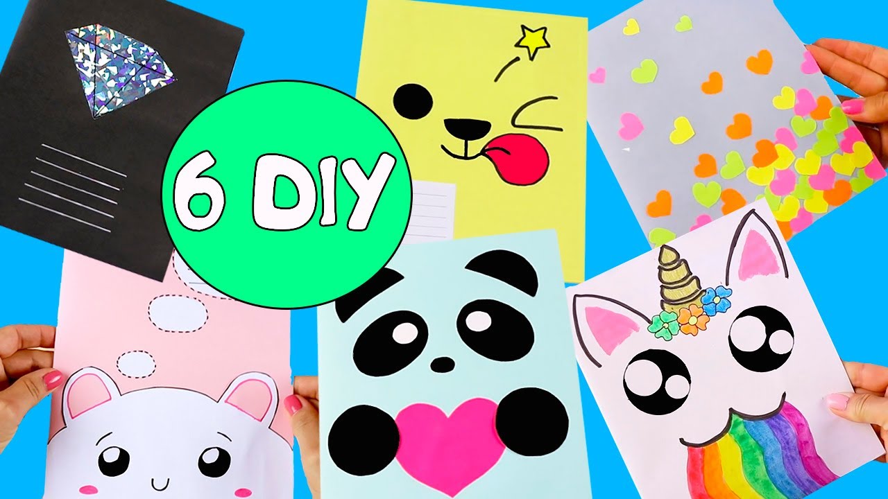 DIY Оформление тетрадей! Снова в школу 6 - Notebooks for Back to school