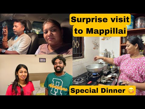 Surprise ஆ வந்த மாப்பிள்ளை 😱Spl dinner 😋Mama with Babyma