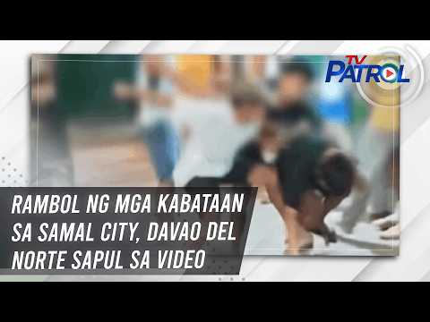 Rambol ng mga kabataan sa Samal City, Davao del Norte sapul sa video | TV Patrol