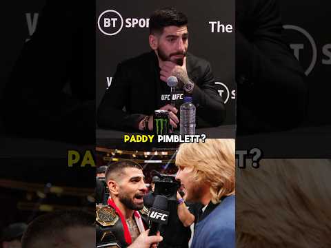 La picantes palabras de Topuria a Paddy Pimblett