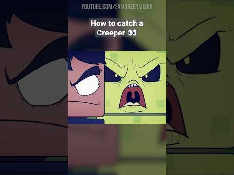 how to catch a creeper in minecraft #EpicMinequest #shorts