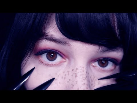 ASMR DEMON GIRL CAUGHT YOU! 😈 SUPER CLOSE UP ROLEPLAY, LONG CLICKY NAILS, INTENSE PERSONAL ATTENTION