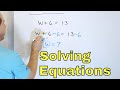 Solving Equations and Their Importance