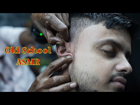 Old School ASMR Relaxation | ASMR Ear Massage For Sleep | ASMR Head Massage With Neck Cracking