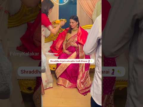 #shraddhaarya exudes double glow at her Godh Bharai ceremony 🤰💗 #filmykalakar #dheerajdhoopar