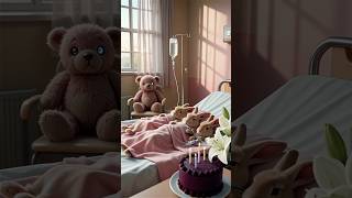 A hospital bed on my birthday...this wasn’t the wish I made. #rabbit #bunny #peopleforget #goodgrief