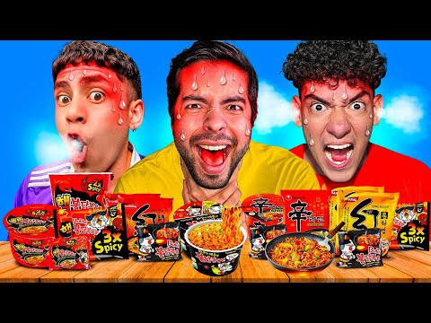 PROBAMOS los RAMEN mas PICANTES del MUNDO y MIS AMIGOS LLORARON!