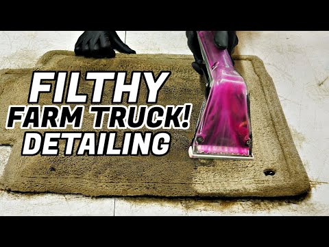 Detailing A FILTHY Farm Truck Ford F150 | Car Cleaning Restoration