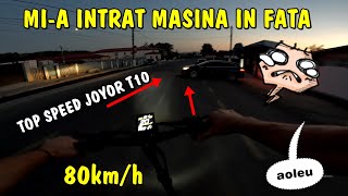 Viteză nebuna 80km la ora cu trotineta electrica Joyor T10 - TOP SPEED!! Am lovit o vulpe pe câmp?😲