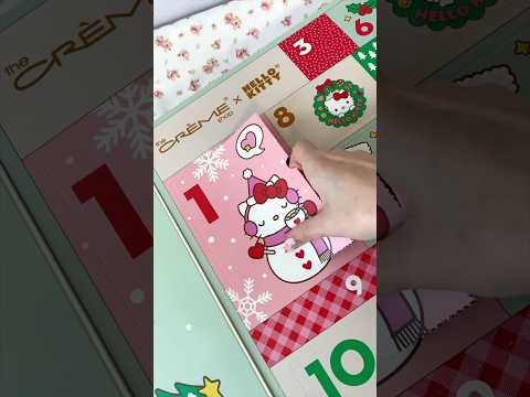 the CUTEST makeup advent calendar ever 🎀 Hello Kitty x The Crème Shop #adventcalendar #hellokitty