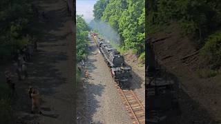 The BIG BOY passes at high speed near Barton, NY!!  #bigboy