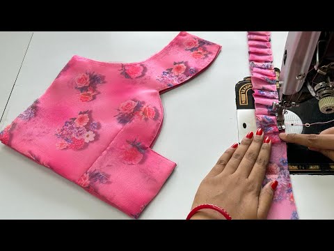 Frill Blouse Neck Design | Blouse | Cutting And Stitching Back Neck Blouse Design | Blouse Designs