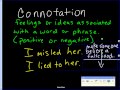 Understanding Connotation and Metaphors