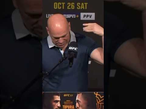 Dana RECRUITS A Guy From The Crowd 🫡 #ufc308