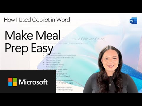 How I Used Copilot in Word to Make Meal Prep Easy