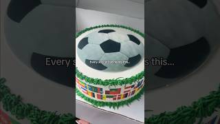 Kickoff is here!! Our World’s Soccer Cake is available now online ⚽️🏟️
