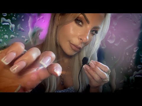 ASMR Rain 🌧️ Trigger Screen Tapping With A Clicky Whisper & Hair Brushing ASMR Sounds For DEEP Sleep