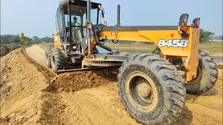 Case 845B Grader working review on road || Case Machine ||