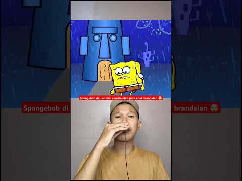 RUMAH SPONGEBOB DI JADIKAN TEMPAT PESTA OLEH PARA ANAK BERANDALAN 😱 #shorts #storytelling