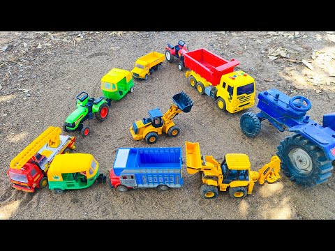 Tractor Trolley Parking JCB 3dx and Tata Ace Auto Rickshaw Sonalika Tractor Trie Angal Parking Video