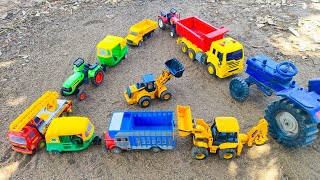 Tractor Trolley Parking JCB 3dx and Tata Ace Auto Rickshaw Sonalika Tractor Trie Angal Parking Video