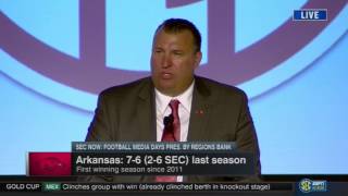 Bielema gets emotional