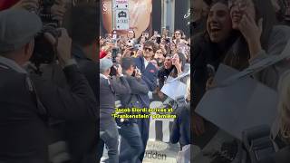 Jacob Elordi arrives in Toronto for the “Frankenstein” premiere.