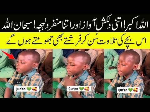 This child has a miraculous voice ! Quran Recitation Amazing crying #everyone #highlights #duet