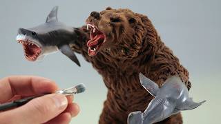 I made a bear with sharks for arms
