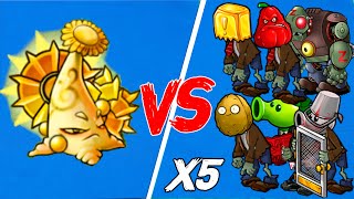 Ultimate Golden Spruce Vs All Zombies X5 - Plants Vs Zombies Fusion - Who Will Win?