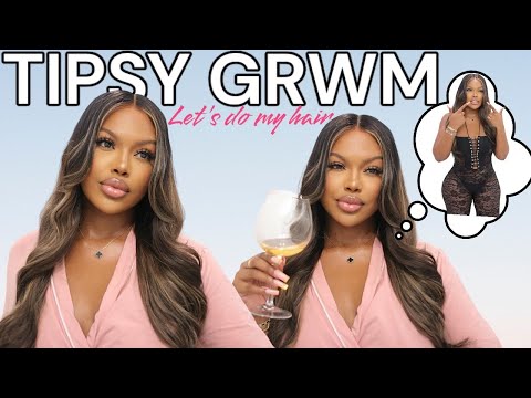 INSTALL MY WIG WITH ME WHILE TIPSY | NEW GLUELESS FIT 2.0 WIG - RPGSHOW