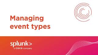 Managing event types
