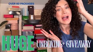 MASSIVE BEAUTY PR UNBOXING + GIVEAWAY! 💄🎁 | New Makeup & Skincare