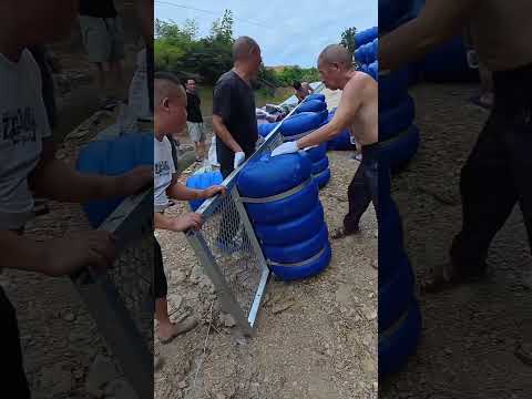 Floating Barrel Fish Raft Assembly & Installing Process