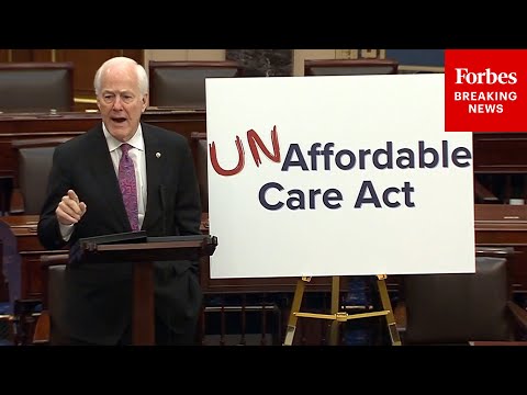 YouTube video thumbnail: 'Are We Living In A Utopia Where Healthcare Is Free Or Suddenly Affordable?': Cornyn Rips Obamacare