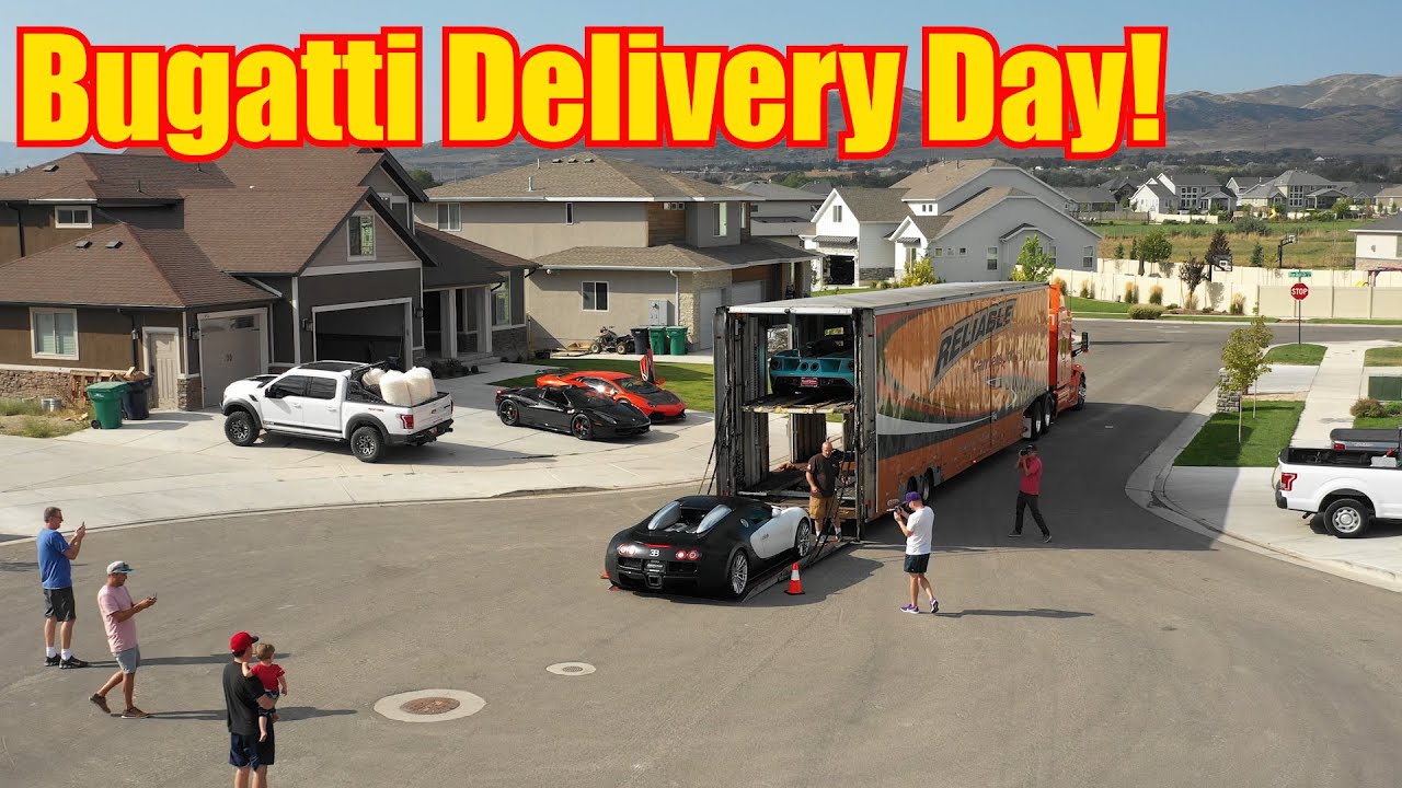 My Bugatti Veyron Delivered to my Landlord's House! ( Burlacher's House)