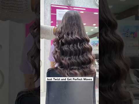 Perfect waves in just 30 Seconds😱🤩|Trending Hair Do| #hairstylehairstyle #waves #wavyhair #hairdo