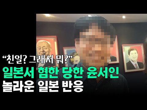 일본서 혐한 당한 윤서인, 일본 반응