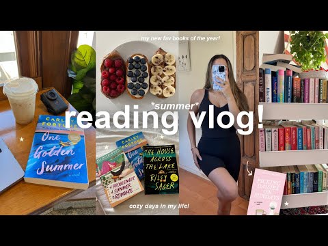 VLOG!☕️ cozy & productive summer days, coffee shops, new fav books, clothing haul & cooking!
