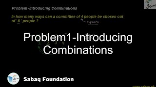 Problem1-Introducing Combinations
