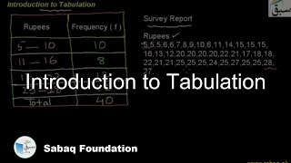 Introduction to Tabulation