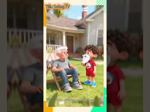 😂 “Anh trai buộc râu của ông nội để đu xích đu – và cái kết không thể ngờ!” #cartoon