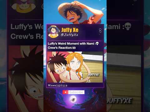 When Luffy Gets Too Close to Nami💀😂#luffy #Nami #sanji #usopp #onepiece