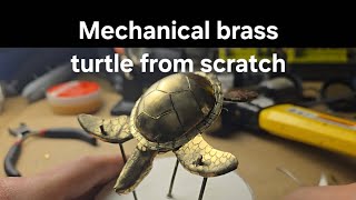 Mechanical brass turtle from scratch