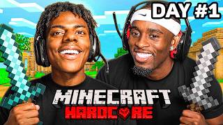 MINECRAFT HARDCORE ALL BOSSES DAY 1 🍄🔨🧟‍♂️ft. KaiCenat